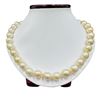 Image 1 : Pearl and Diamond Necklace - 14KT Yellow Gold