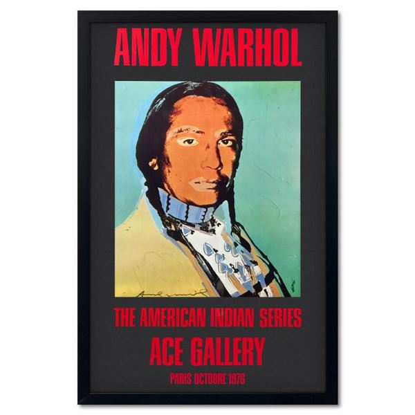 The American Indian Series (Black) by Warhol (1928-1987)