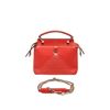 Image 1 : Fendi Red Leather DotCom Click Top Shoulder Bag