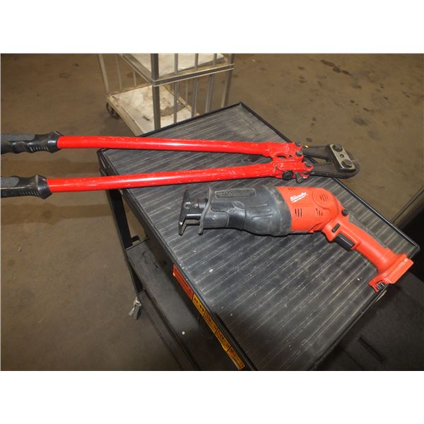 Milwaukee Sawzall & 36" Bolt Cutters