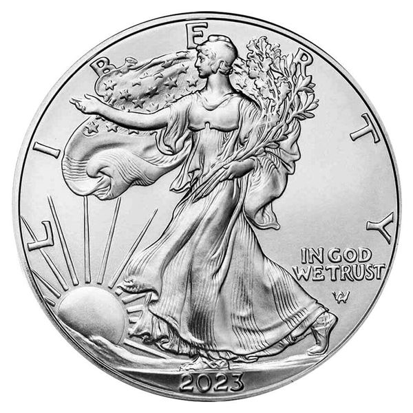 2023 1 OZ .999 SILVER AMERICAN EAGLE $1 COIN BU
