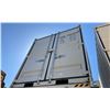 Image 2 : 9FT GREY OFFICE STORAGE SHIPPING CONTAINER 107.5"L X 88"W X 98.5"H WITH DUAL SWING REAR DOORS WITH