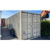 Image 2 : *H/T S* BEIGE 20FT 67,200 MAX CAPACITY INDUSTRIAL TRANSPORT CONTAINER, DUAL SWING REAR DOORS