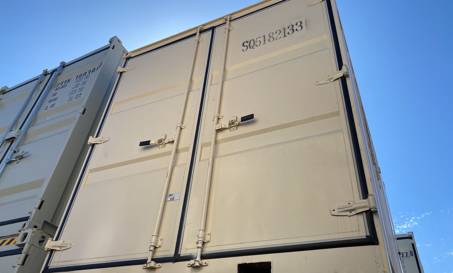 Rsb Containers 9FT BEIGE OFFICE STORAGE SHIPPING CONTAINER 107.5