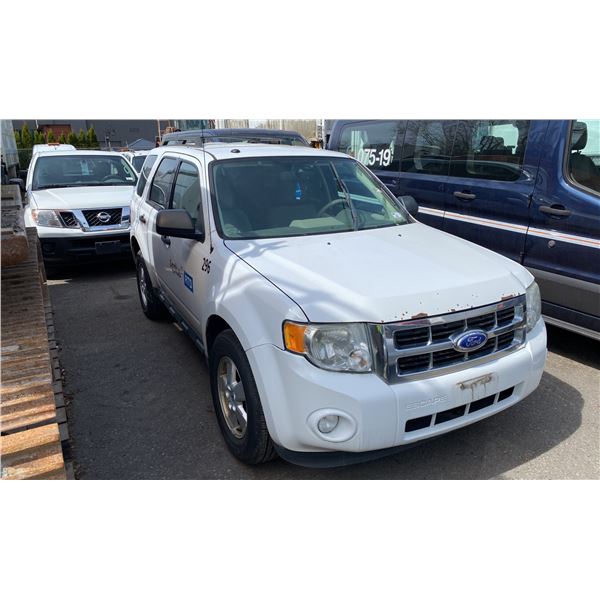 *R* 2011 FORD ESCAPE XLT, 4DR SUV, WHITE, VIN 1FMCU9DG2BKC26122