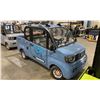 Image 2 : 2024 EVI P4 MECO ELECTRIC CART, MINI PICK UP, BLUE, SERIAL # P4240433,