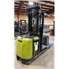 Image 2 : CLARK OSX15 3 STAGE 3000 LBS CAPACITY 600MM MAST HEIGHT 24V ELECTRIC STAND UP ORDER PICKER