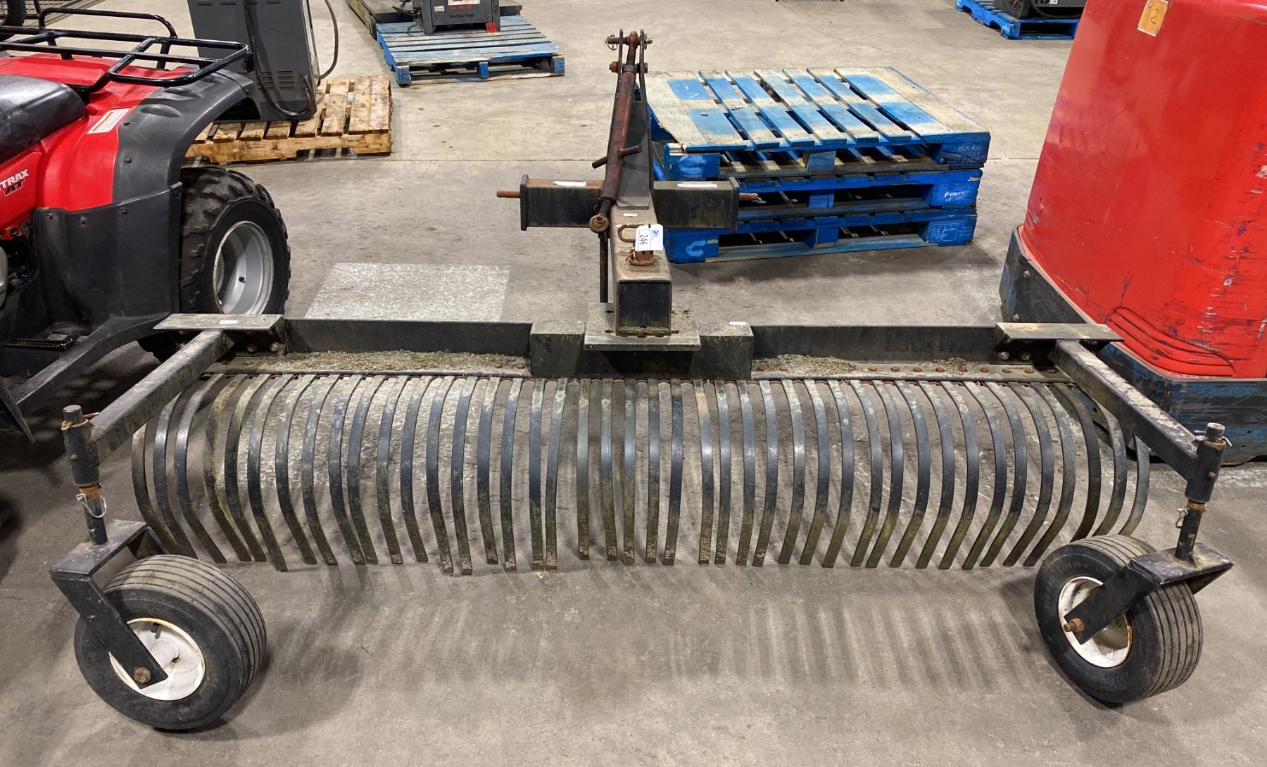 BLACK MBE-LRM6G INDUSTRIAL PULL BEHIND RAKE ATTACHMENT - Able Auctions