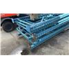 Image 2 : 8 BLUE 17' 3"H X 3' 4"D INDUSTRIAL PALLET RACKING UPRIGHTS, 44 BLUE 9' INDUSTRIAL CROSSBARS