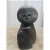 Image 2 : 2 Inuit Soapstone Bird + Human Figure : 6" & 5" 