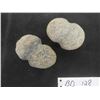 Image 1 : 2 Prehistoric First Nations Stone Hammers - Full Deep Groove, Nice Small Size -