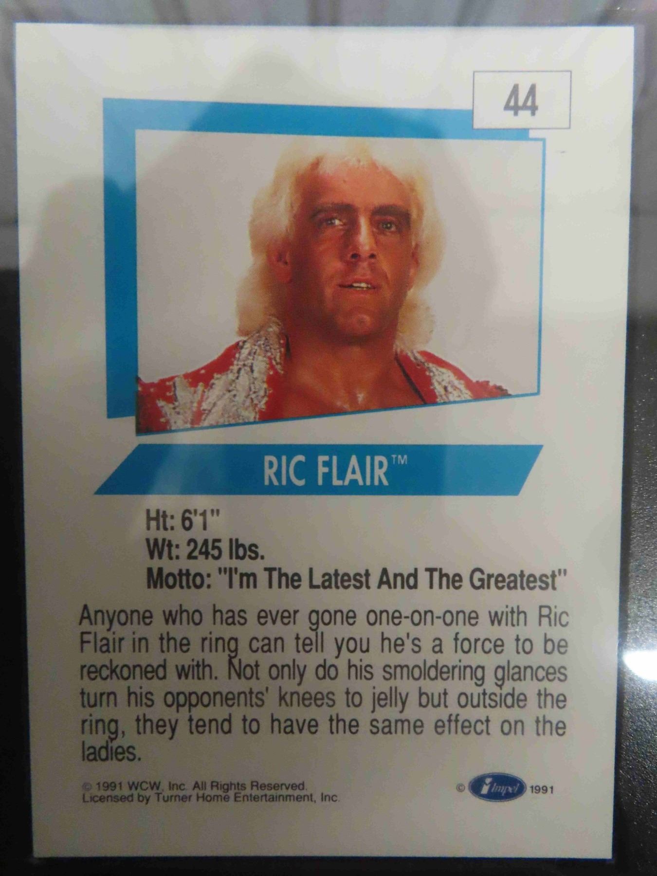 What Is Ric's Card Graded Ric Flair WCW Wrestling Card - McSherry Auction Service Ltd.