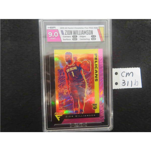 Graded Zion Williamson Basketball Rookie Card