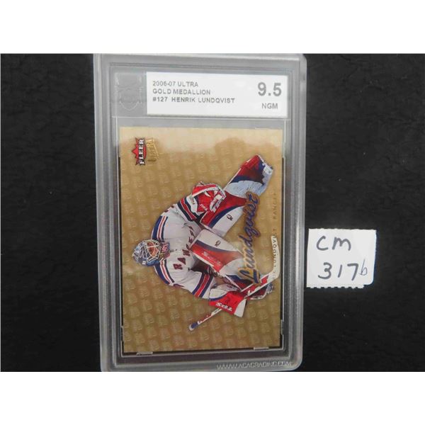 Graded Henrick Lundquist New York Rangers Card 