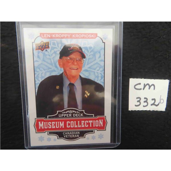 Winnipeg Jets Super Fan Len ' Kroppy' Kropioski Card