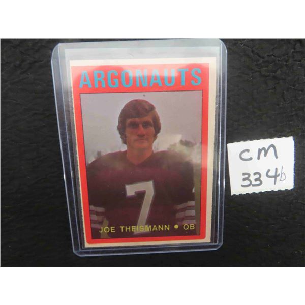 1972 O-Pee-Chee Joe Theismann Toronto Argonauts Card