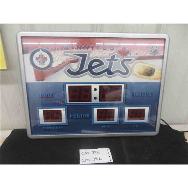 Winnipeg Jets Scoreboard Calendar 14  x 19  