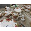 Image 8 : 84 pcs of Royal Albert Old Country Rose ; Tea Pot, Coffee Pot, Covered Bowl, Trays,