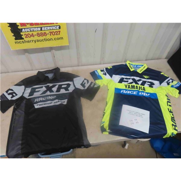 (2) FXR Racing Jersey -Short Sleeve Shirt Men's Sz LG - Brand New