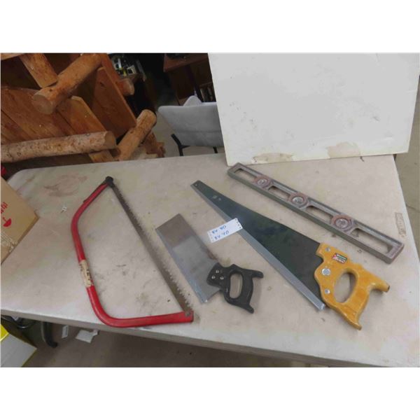 Buck Saw, Mitre Saw, Level, plus more