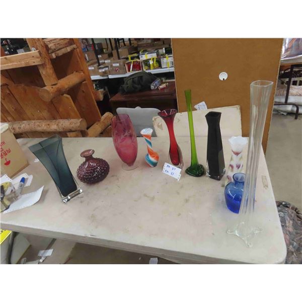 Vases, Blown Glass, Structural Glass - Various Sizes