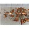 Image 2 : Copper Craft Abstract Wall Hanging 29" x 54" 