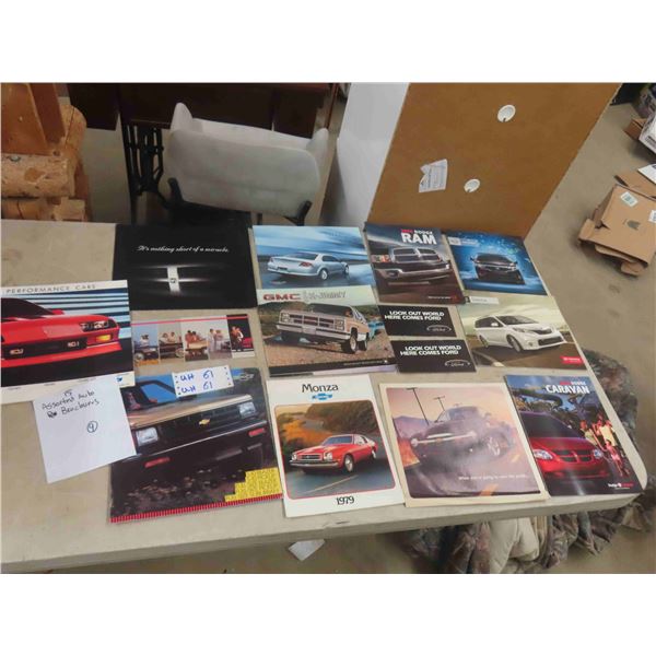 15 Various Auto + Truck Brochures - 1970s  + Newer - All Makes