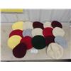 Image 1 : (17) Knitted Tams - Various Colors - Mannequin Not Included