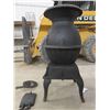 Image 2 : Cast Potbelly Wood Stove 16" x 34" - Base= 15" x 15" 