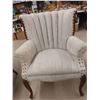 Image 10 : 2 Matching Curve Back Chairs with Wooden Accents + Legs