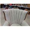 Image 3 : 2 Matching Curve Back Chairs with Wooden Accents + Legs