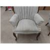 Image 4 : 2 Matching Curve Back Chairs with Wooden Accents + Legs