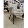 Image 5 : 2 Matching Curve Back Chairs with Wooden Accents + Legs