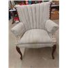 Image 9 : 2 Matching Curve Back Chairs with Wooden Accents + Legs