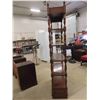 Image 7 : Walnut Double Sided 5 Shelves with Drawer 13" x 30" x 77" 