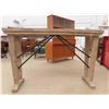 Image 2 : Rustic / Farmhouse Sofa Table with Marble? Styled Insert 14" x 34.25" x 30" 