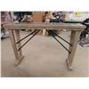 Image 5 : Rustic / Farmhouse Sofa Table with Marble? Styled Insert 14" x 34.25" x 30" 