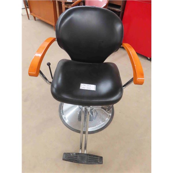 Barber/ Hair Dresser Chair with Swivel, Recline + Lift 