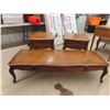 Image 1 : Kroehler Coffee Table + 2 End Tables - All With Drawer ; 14.25" x 22" x 59" + 