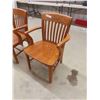 Image 2 : 2 Oak Office Arm Chairs