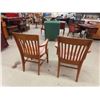 Image 6 : 2 Oak Office Arm Chairs