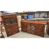 Image 1 : 2 Pine Dressers ; 18" x 37" x 56" + 18" x 33" x 66" 