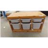 Image 1 : Pine 6 Pull Out Basket Organizer 17" x 21" x 37" 