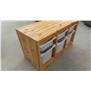 Image 2 : Pine 6 Pull Out Basket Organizer 17" x 21" x 37" 