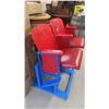 Image 2 : Set of 2 WPG Arena Seats - Leather Seats Signed by Bobby Hull/ Joe Daley -