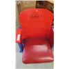 Image 3 : Set of 2 WPG Arena Seats - Leather Seats Signed by Bobby Hull/ Joe Daley -