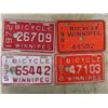 Image 2 : 9 Winnipeg Bicycle License Plates + Motorcycle Plate