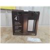 Image 1 : New 4 Solar Post Accent Lights - Black Finish