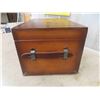 Image 3 : Duck Unlimited Wooden Treasure Box 10.5" x 12" x 17.75" with Leather Side Handles