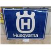 Image 1 : Husqvarna Embossed Metal Sign 20 x 25.5" 